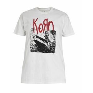 Korn Graphic T-Shirt White Band Tee Adult XL